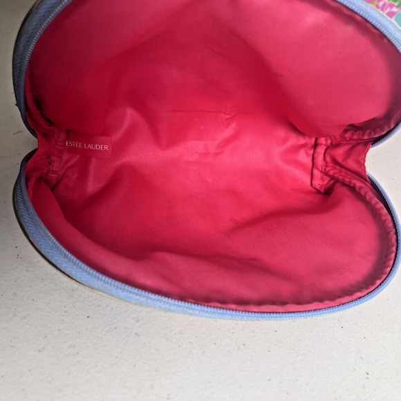 Lily Pulitzer For Estee Lauder Floral Cosmetic Travel Toiletry Bag Zip Up Lot - Picture 8 of 14